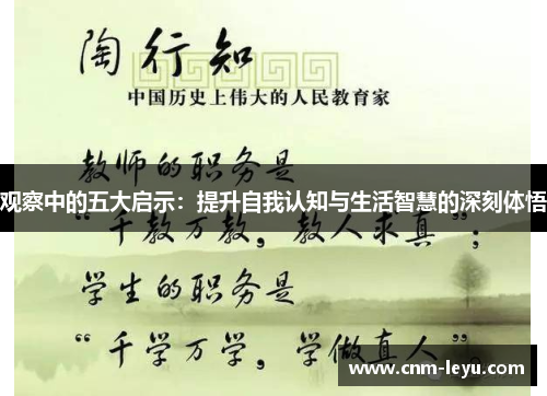 观察中的五大启示:提升自我认知与生活智慧的深刻体悟 观察中的五大启示:提升自我认知与生活智慧的深刻体悟